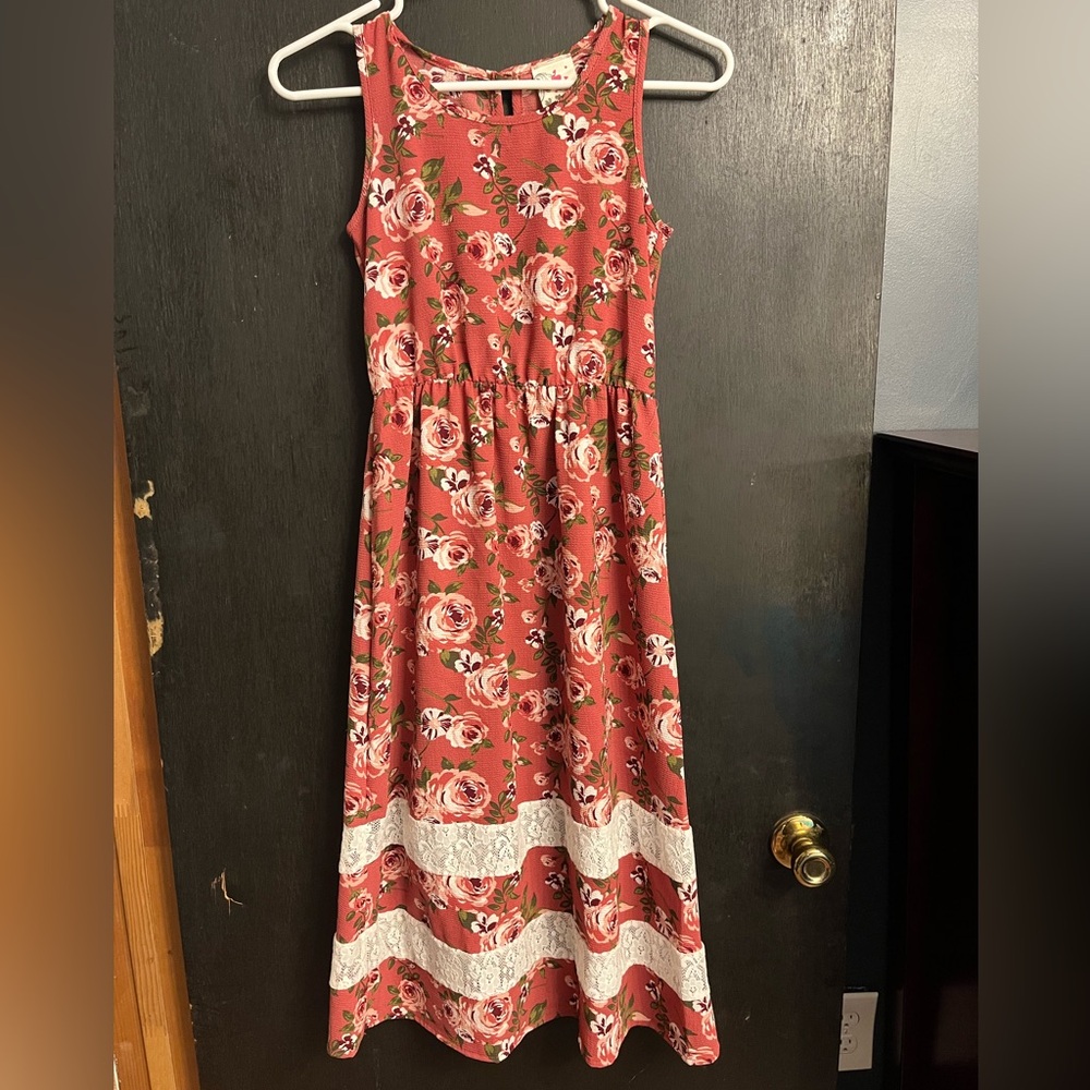 Girls floral maxi dress